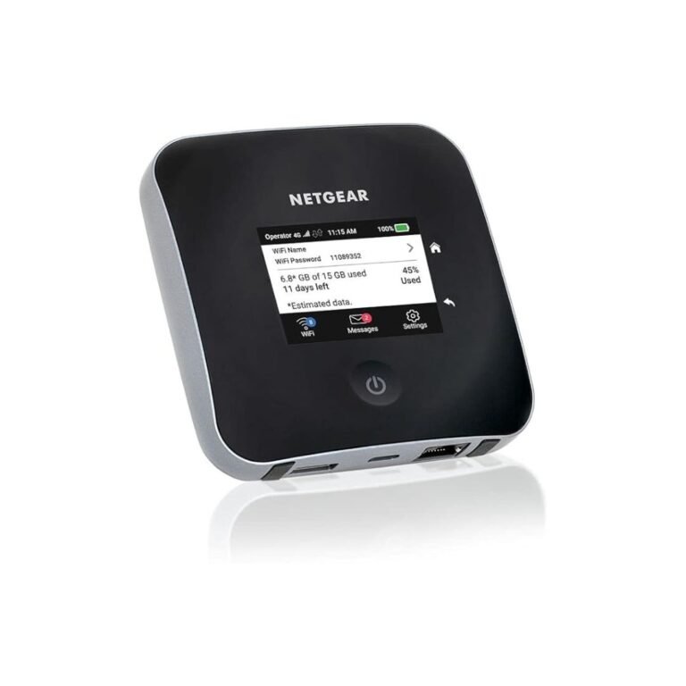 Portable Wi-Fi device for remote work – A Netgear mobile hotspot, a must-have gadget for digital nomads in Sri Lanka, ensuring a stable internet connection even in remote locations.